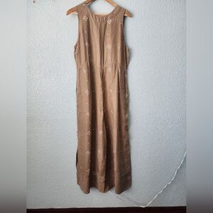 SANCIA Green Tan Patterned Jumsuit